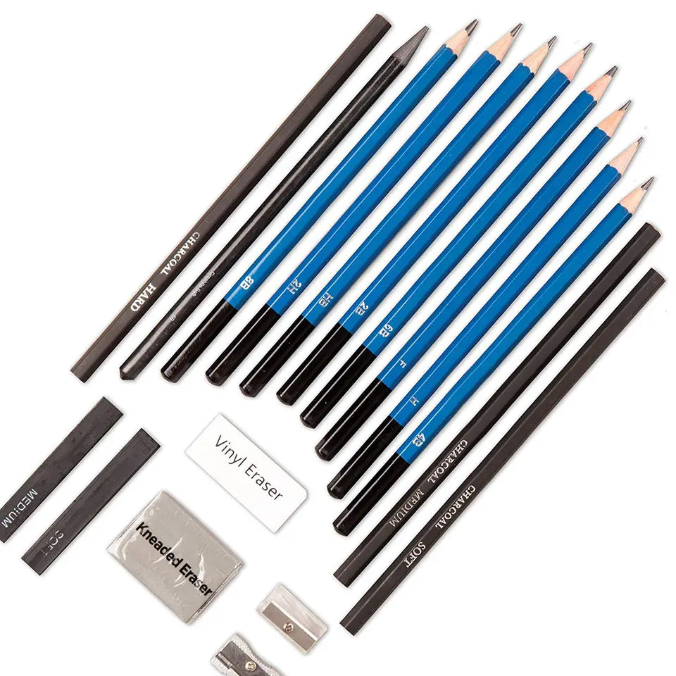 Naitik Creation 41 Pieces Professional Drawing Pencils Sketch Kit for Artist  Painting Shading Pencil Set Sketching Drawing Kit with Canvas Rolling Tool  Pouch and Case : Amazon.in: Home & Kitchen
