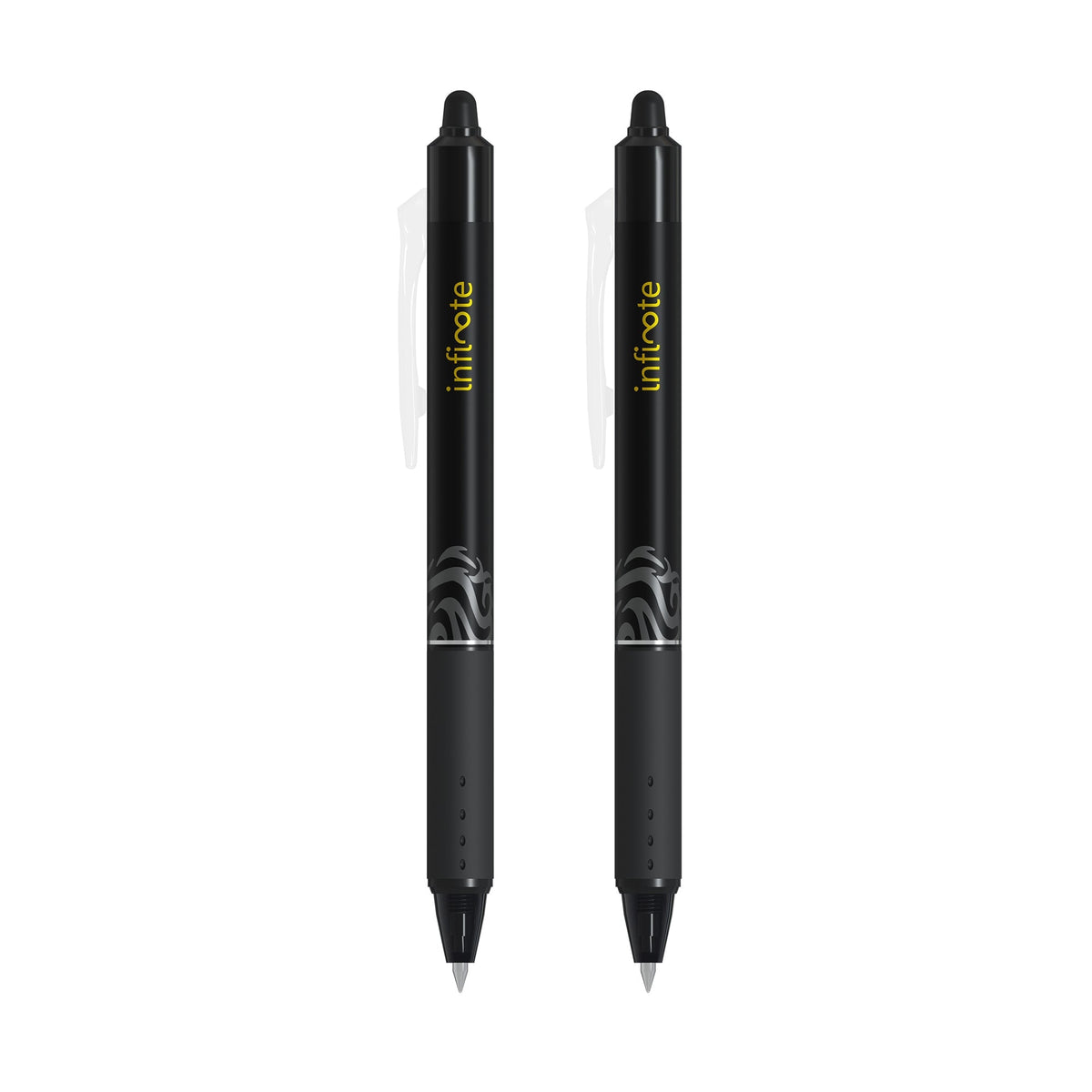 3 Black Erasable ink Pens