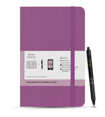 Classic Purple Reusable Smart Notebook: Sustainable Note-Taking Solution 📓💚